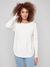 Load image into Gallery viewer, Charlie b Plushy Knit Crew Knit Sweater
