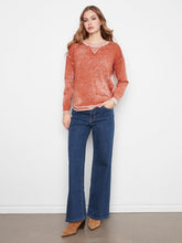 Load image into Gallery viewer, Charlie b Cotton Long Sleeve Crew Neck Sweater
