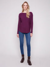Load image into Gallery viewer, Charlie b Plushy Knit Crew Knit Sweater
