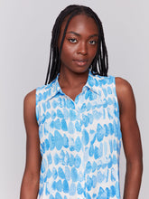 Load image into Gallery viewer, Charlie b Printed Sleeveless Button-Front Dress
