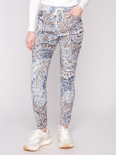 Load image into Gallery viewer, Charlie b Printed Pull-On Suede Jogger Pants
