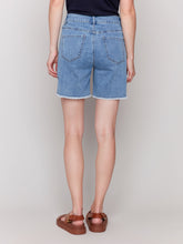 Load image into Gallery viewer, Charlie b Embroidered Fringed Hem Short
