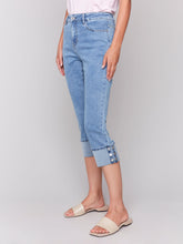 Load image into Gallery viewer, Charlie b 5 Pocket Jeans with Snap Button Detail at Hem
