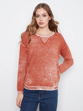 Load image into Gallery viewer, Charlie b Cotton Long Sleeve Crew Neck Sweater
