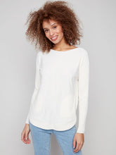 Load image into Gallery viewer, Charlie b Plushy Knit Crew Knit Sweater
