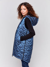 Load image into Gallery viewer, Charlie b Long Quilted Puffer Vest
