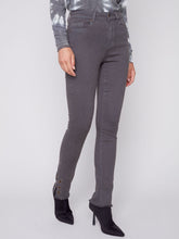 Load image into Gallery viewer, Charlie b Slim Leg Jeans with Eyelet Detail
