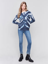 Load image into Gallery viewer, Charlie b Printed Plushy Knit Crew Knit Sweater
