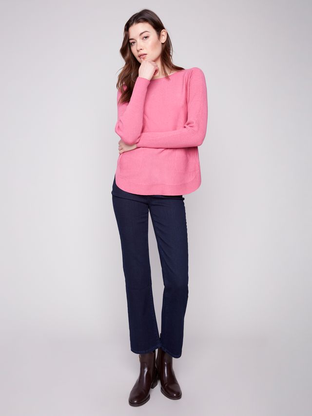 Charlie b Plushy Knit Crew Knit Sweater