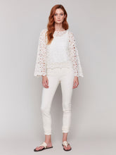 Load image into Gallery viewer, Charlie b 3/4 Sleeve Crochet Top
