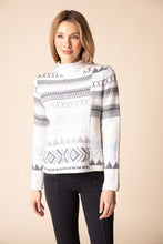 Load image into Gallery viewer, Habitat Snowdrift Sweater with a crew neckline and Nordic Print
