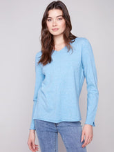 Load image into Gallery viewer, Charlie b Basic V Neck Sweater
