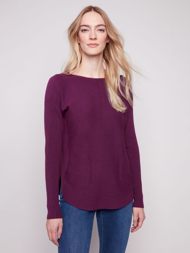 Charlie b Plushy Knit Crew Knit Sweater