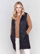 Load image into Gallery viewer, Charlie b Long Quilted Puffer Vest
