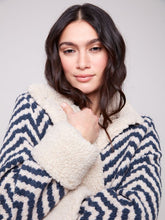 Load image into Gallery viewer, Charlie b Boucle Short Jacket with Sherpa Trim
