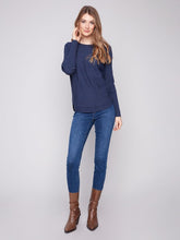 Load image into Gallery viewer, Charlie b Plushy Knit Crew Knit Sweater
