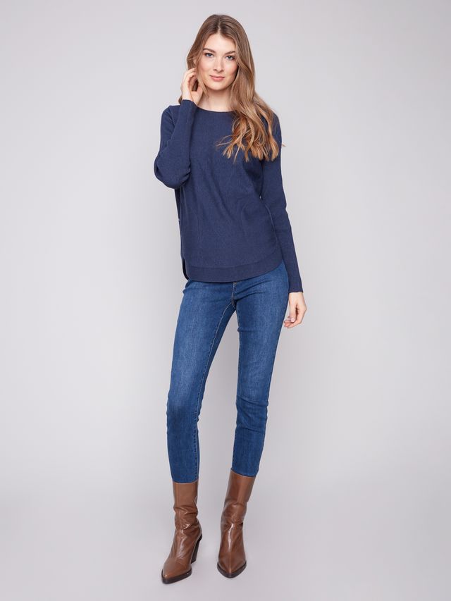 Charlie b Plushy Knit Crew Knit Sweater