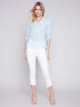 Load image into Gallery viewer, Charlie b Half Button Cotton Gauze Blouse
