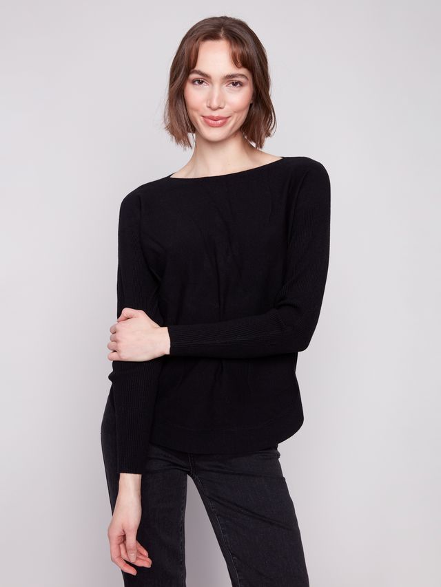 Charlie b Plushy Knit Crew Knit Sweater
