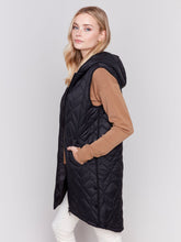 Load image into Gallery viewer, Charlie b Long Quilted Puffer Vest
