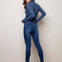 Load image into Gallery viewer, Charlie b Stretch Denim Jean with Side Zipper Detail
