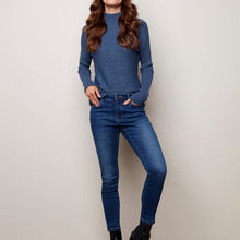 Load image into Gallery viewer, Charlie b Stretch Denim Jean with Side Zipper Detail
